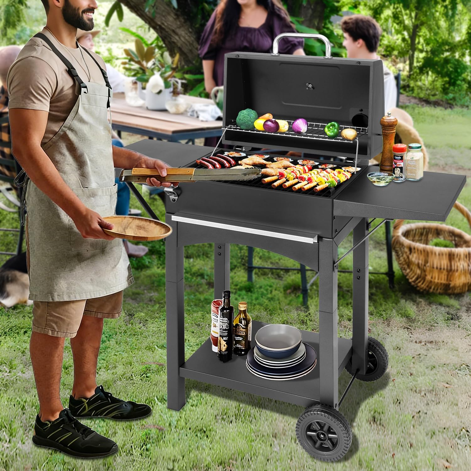 Outdoor Backyard Camping Picni - Camping Cooking Table บทวิจารณ์และราคา