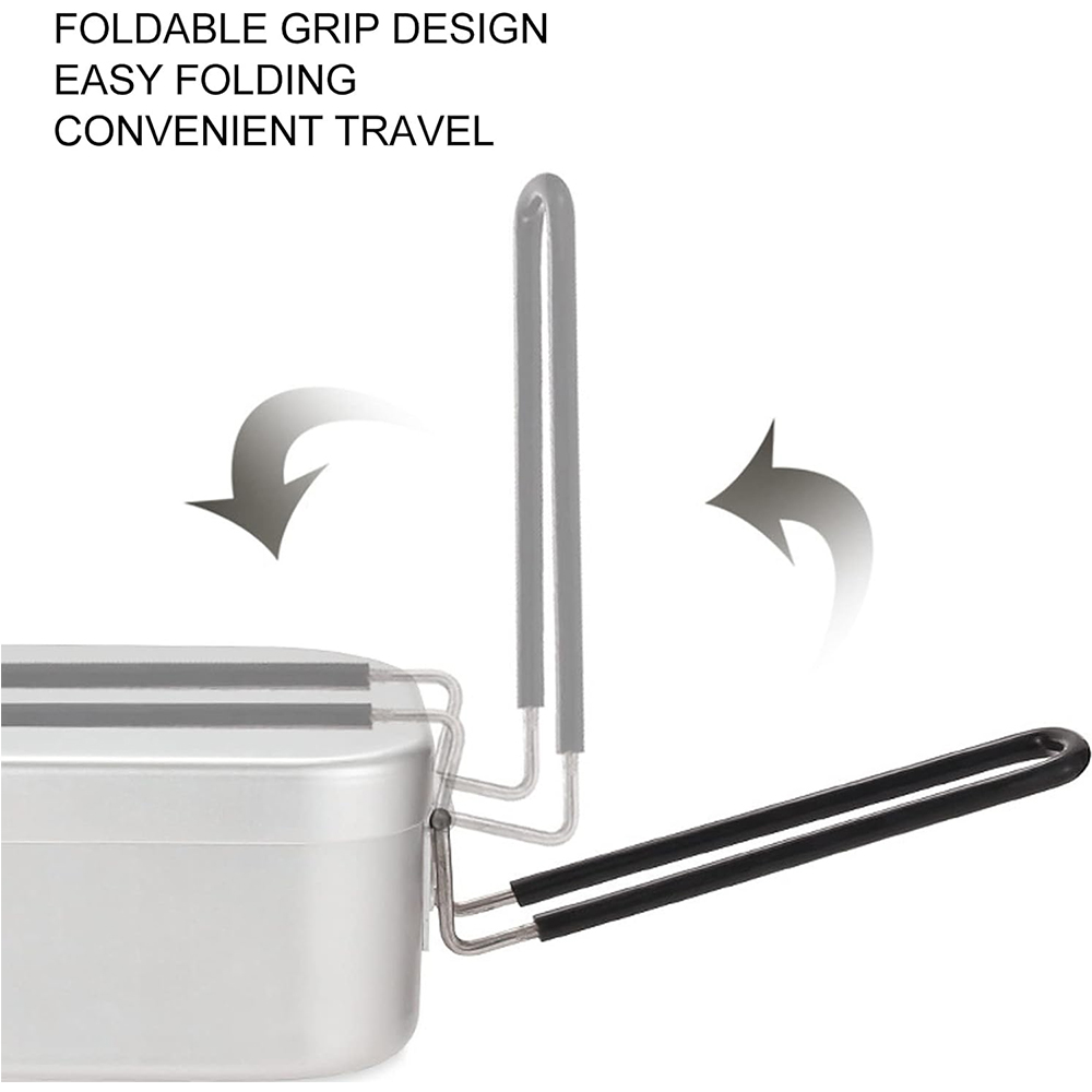 800ML Aluminum Lunch Boxes Out - Camping Cooking Tool Set บทวิจารณ์และราคา