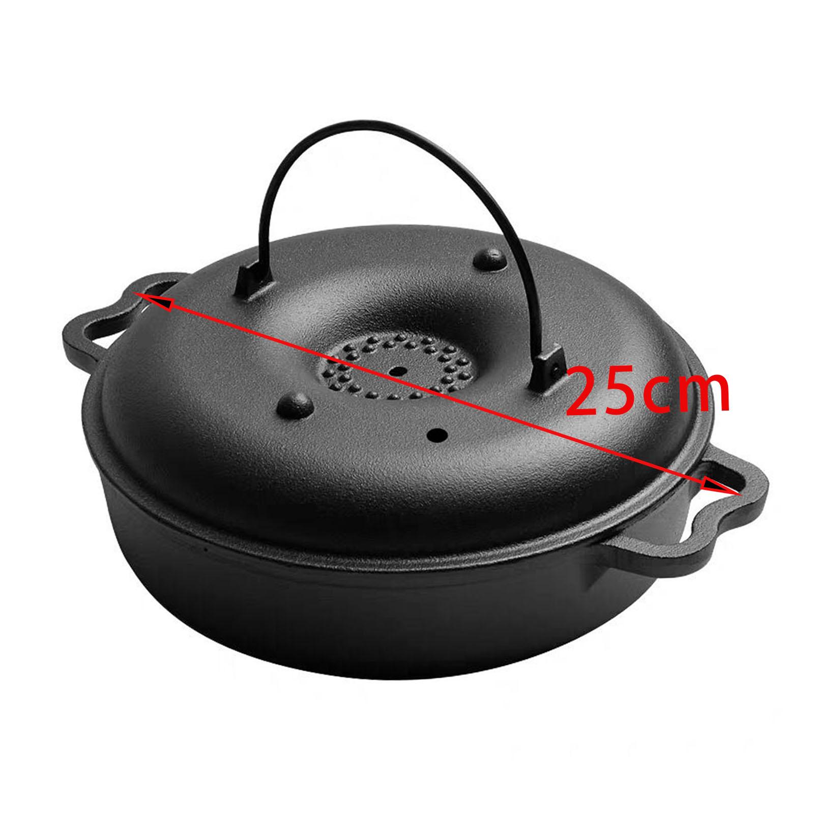 Turkey Roasting Pan Oven Roast - Skillet Cast Iron Camp บทวิจารณ์และราคา