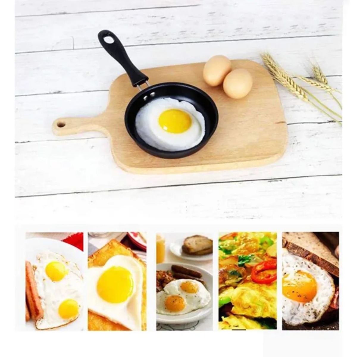 Mini Frying Pan with Handle Po - Skillet Cast Iron Camp บทวิจารณ์และราคา