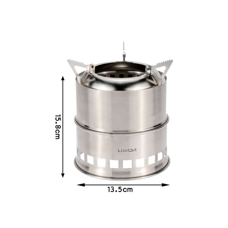 Lixada Stainless Steel Wood St - Camping Cooking Wood Stove บทวิจารณ์และราคา