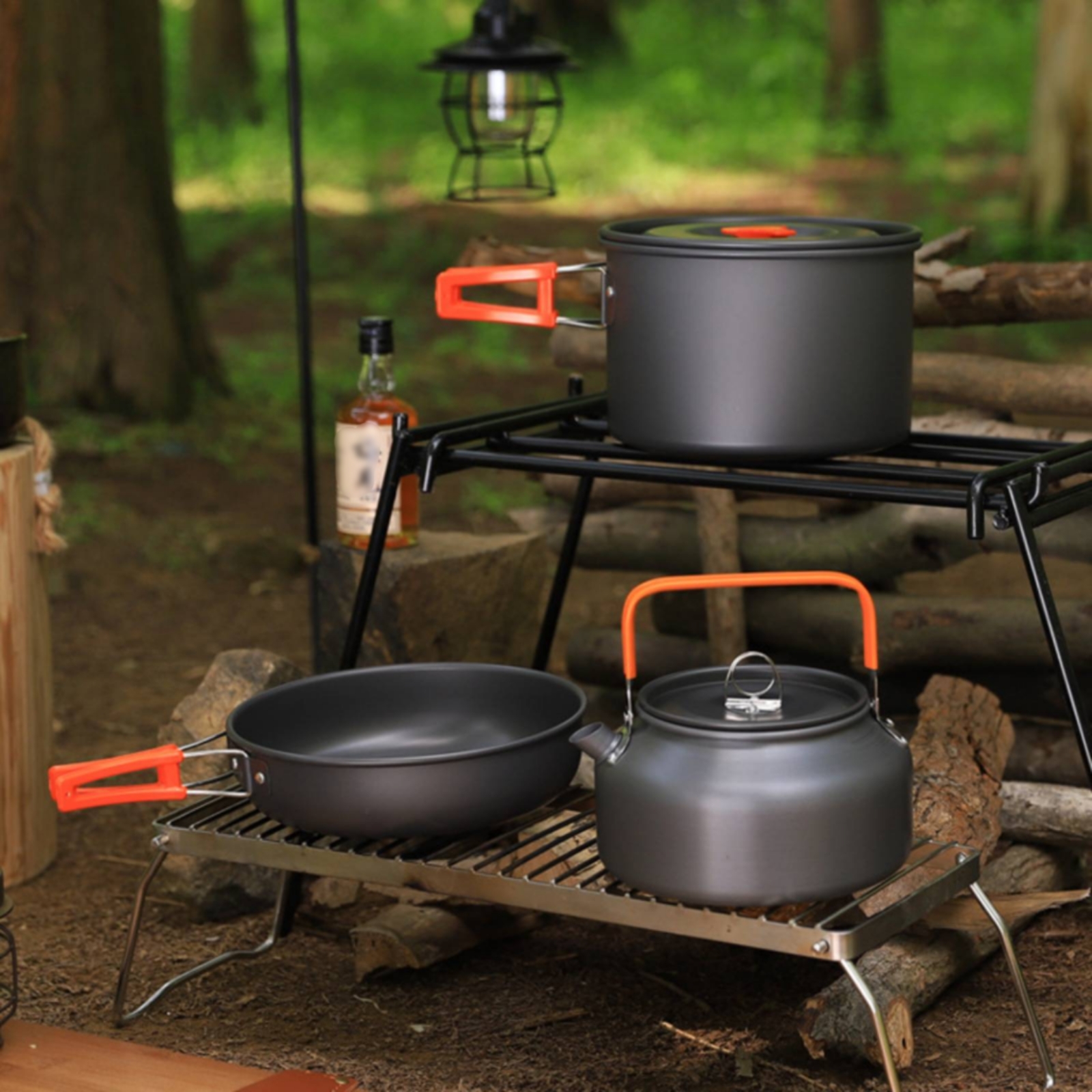 Camping Pot and Kettle Set Nes - Camping Outdoor Cooking Set บทวิจารณ์และราคา
