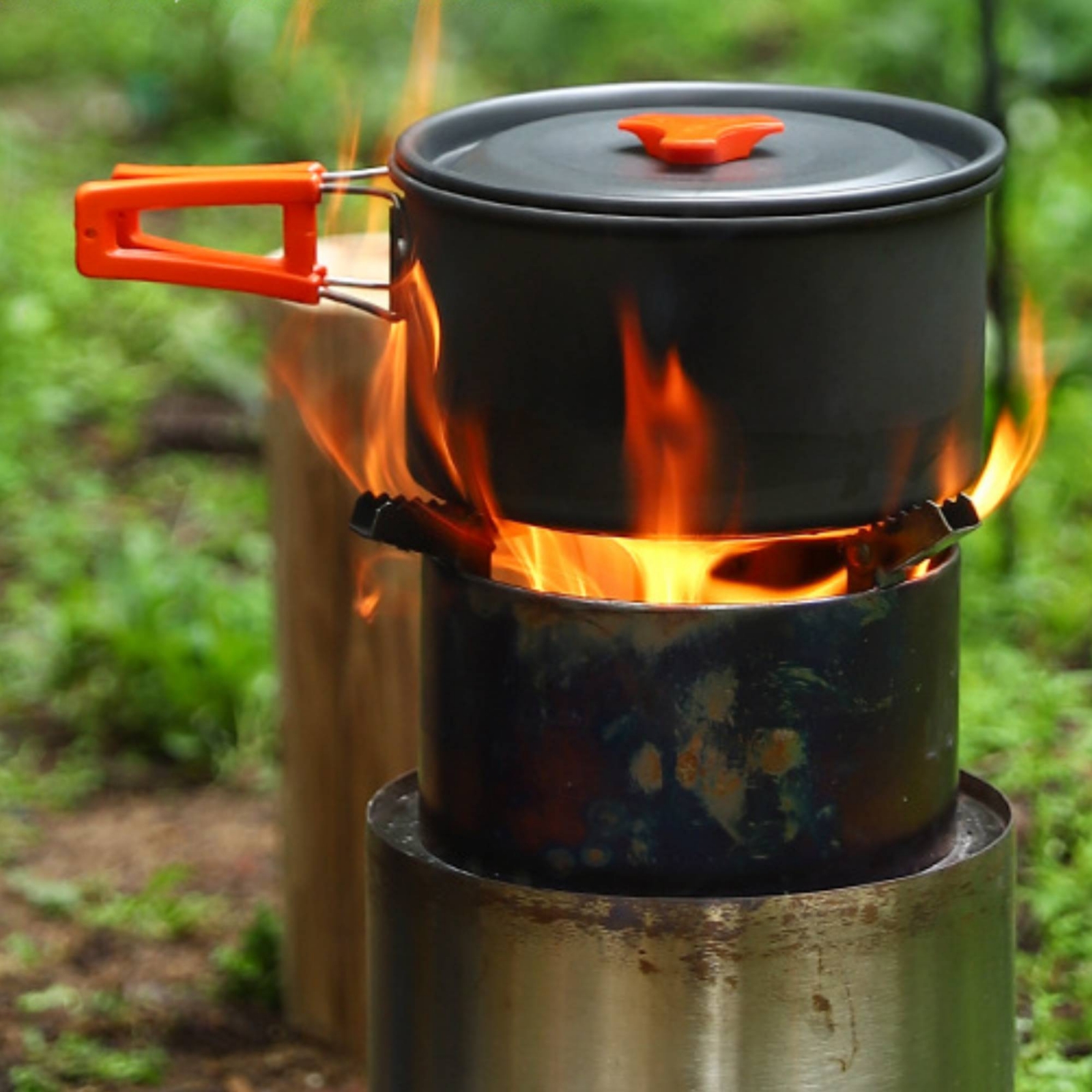 Camping Pot and Kettle Set Nes - Camping Outdoor Cooking Set บทวิจารณ์และราคา
