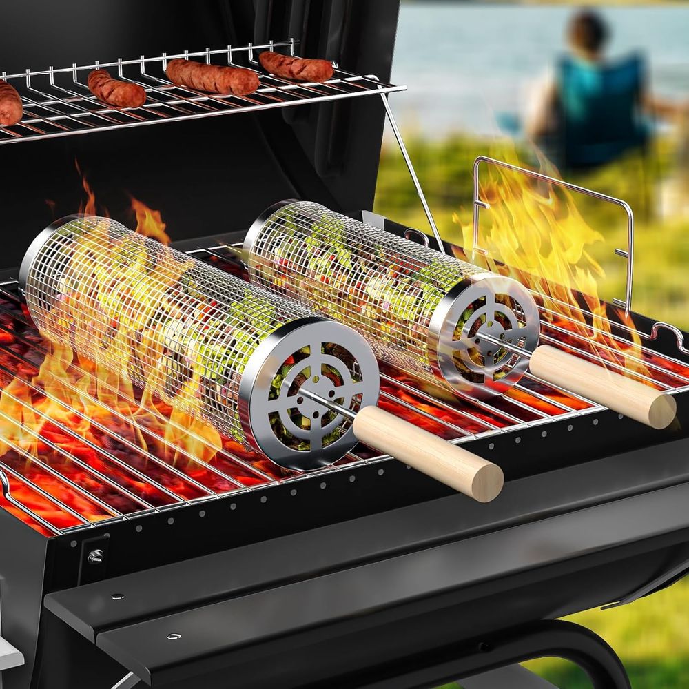 Set of 2 Stainless Steel BBQ G - Camping Outdoor Cooking Set บทวิจารณ์และราคา