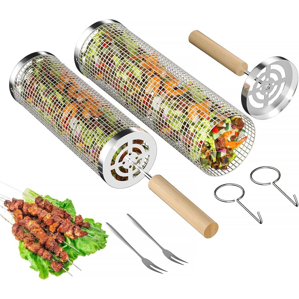 Set of 2 Stainless Steel BBQ G - Camping Outdoor Cooking Set บทวิจารณ์และราคา