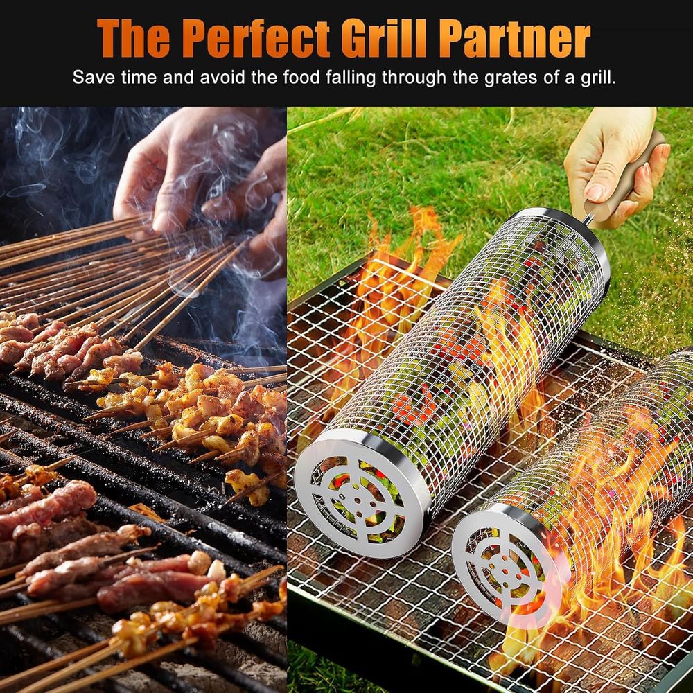 Set of 2 Stainless Steel BBQ G - Camping Outdoor Cooking Set บทวิจารณ์และราคา