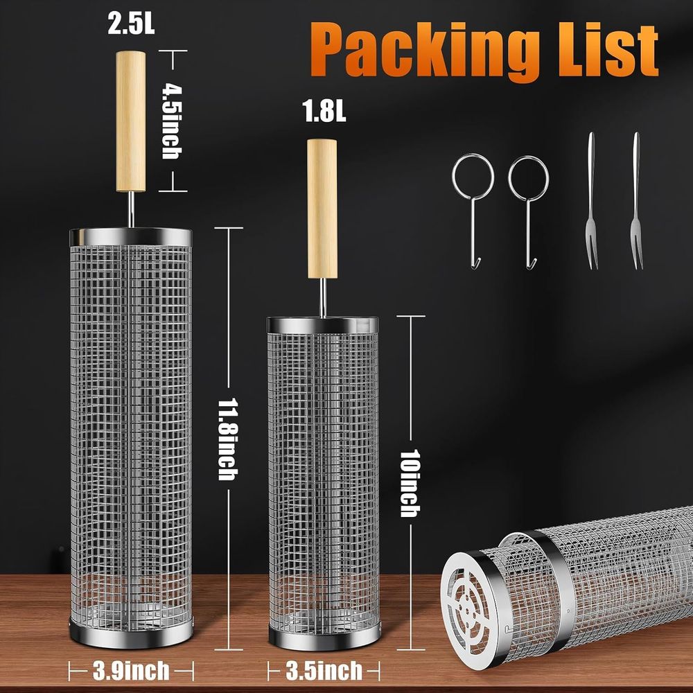 Set of 2 Stainless Steel BBQ G - Camping Outdoor Cooking Set บทวิจารณ์และราคา