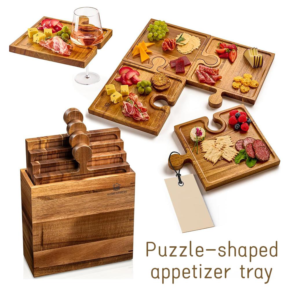 Wooden Puzzle Shaped Appetizer - Camping Cooking Tool Set บทวิจารณ์และราคา