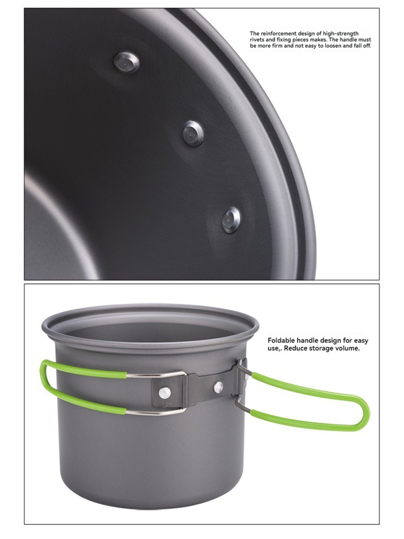 BRS-T15A Camping Cookware Mess - Camping Outdoor Cooking Set บทวิจารณ์และราคา