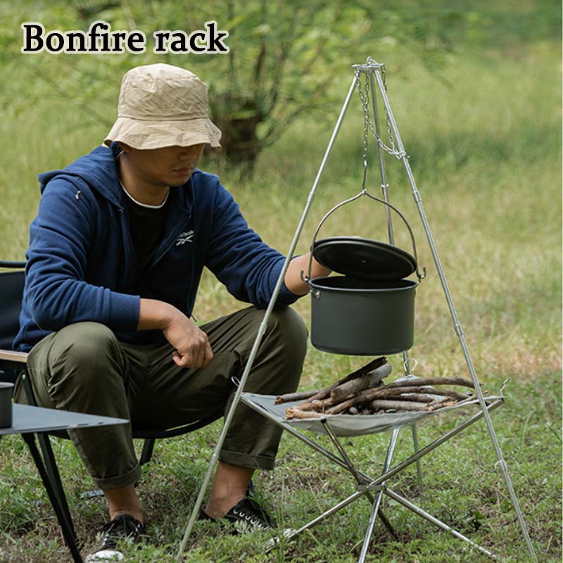Camping Bonfire Tripod Portabl - Camping Cooking Multi Tool บทวิจารณ์และราคา