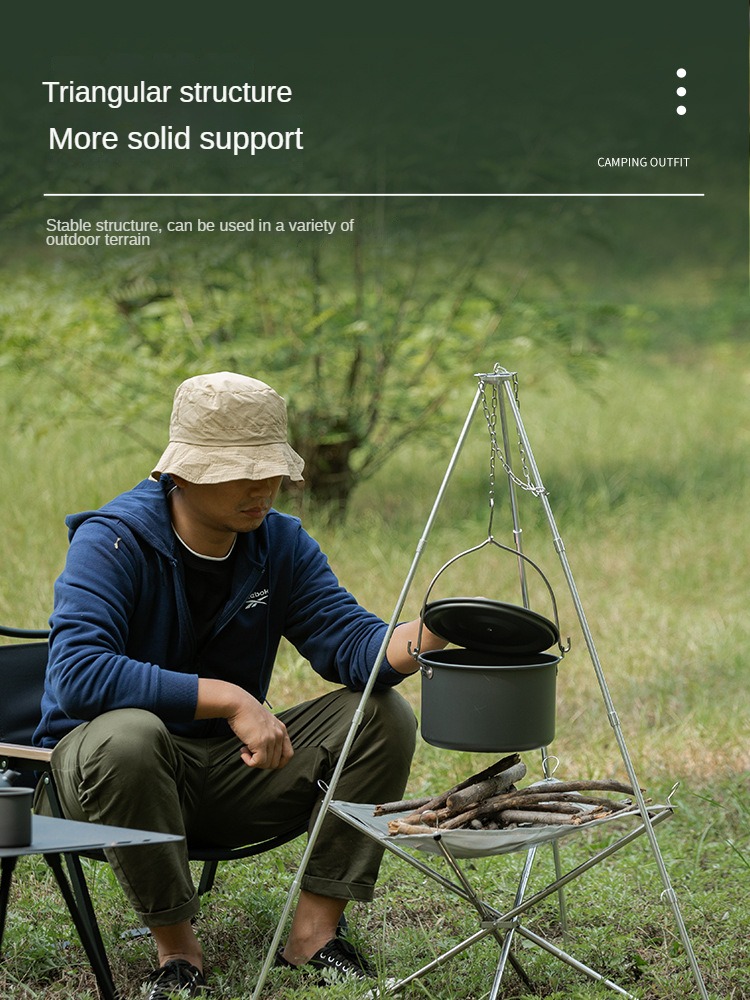 Camping Bonfire Tripod Portabl - Camping Cooking Multi Tool บทวิจารณ์และราคา