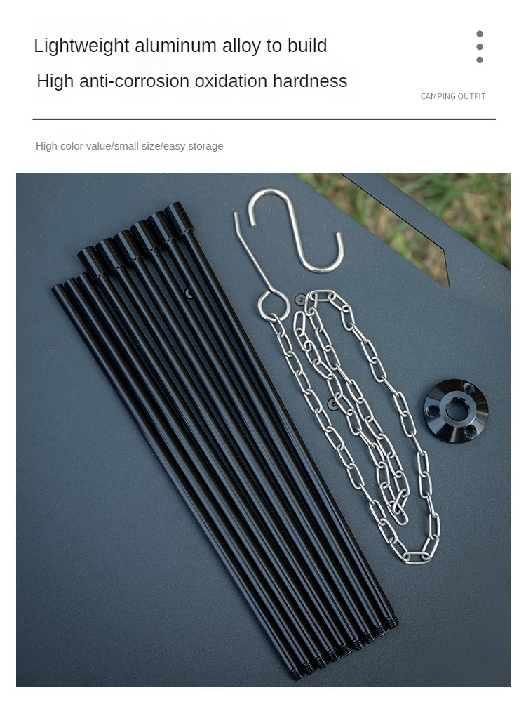 Camping Bonfire Tripod Portabl - Camping Cooking Multi Tool บทวิจารณ์และราคา