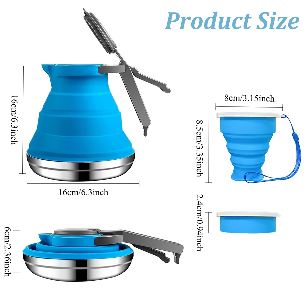1500ml Collapsible Silicone Ke - Camping Cooking Tin บทวิจารณ์และราคา
