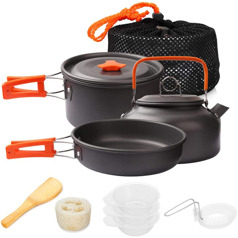 1pcs/1set Camping Cookware Kit - Camping Cooking Unit บทวิจารณ์และราคา