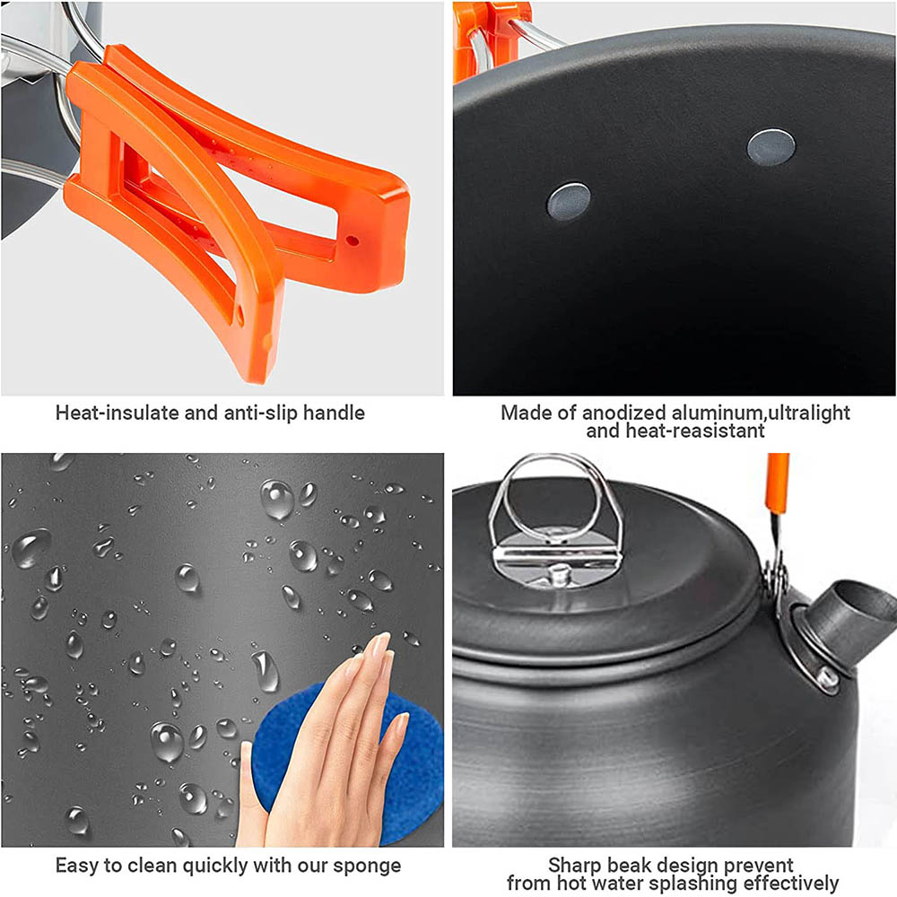 1pcs/1set Camping Cookware Kit - Camping Cooking Unit บทวิจารณ์และราคา