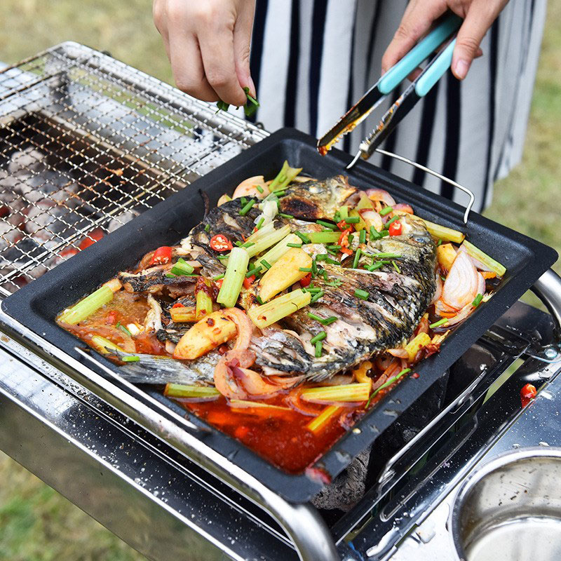 Outdoors Thick Square Grill Pa - Camping Cooking Equipment บทวิจารณ์และราคา