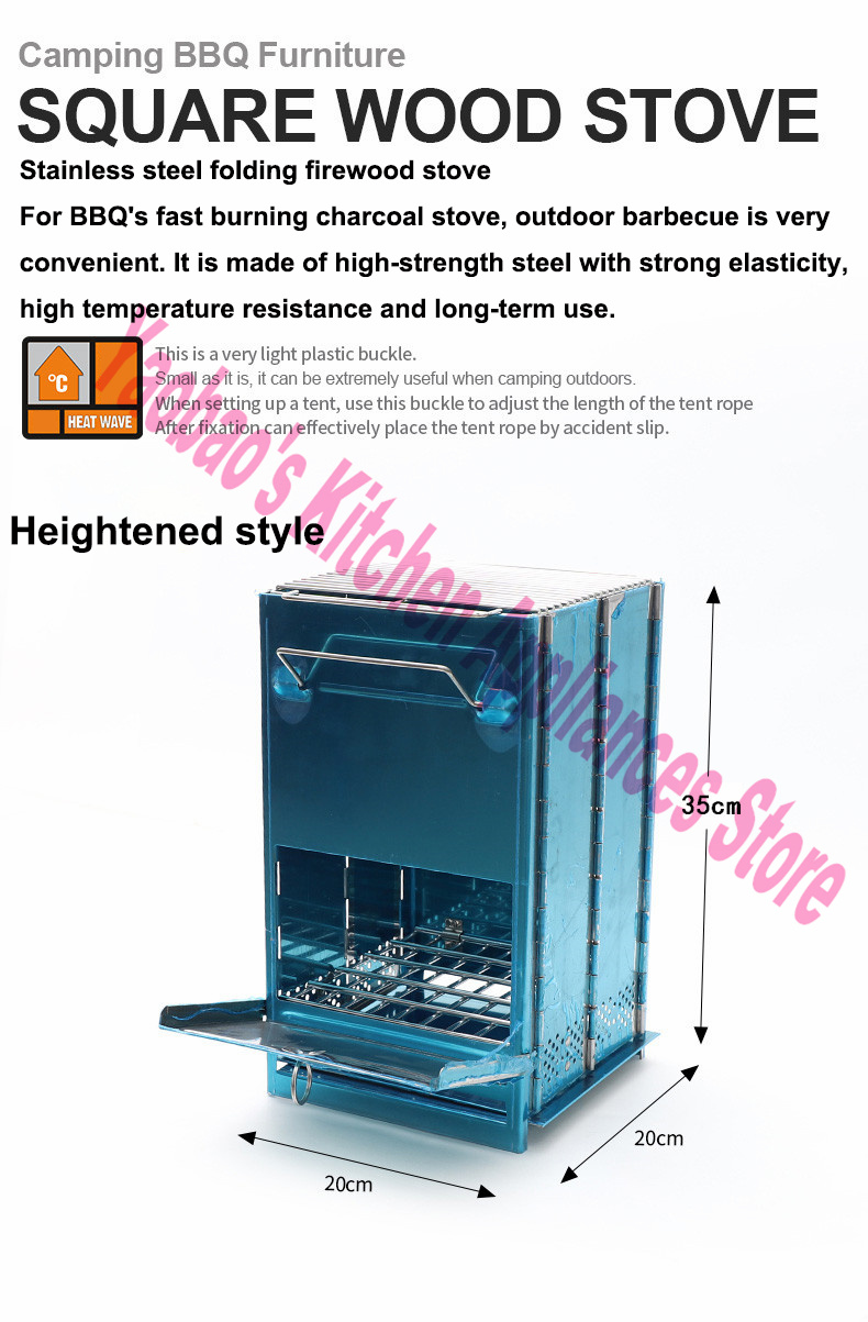 Wood Stove Outdoor Camping Equ - Camping Cooking Wood Stove บทวิจารณ์และราคา