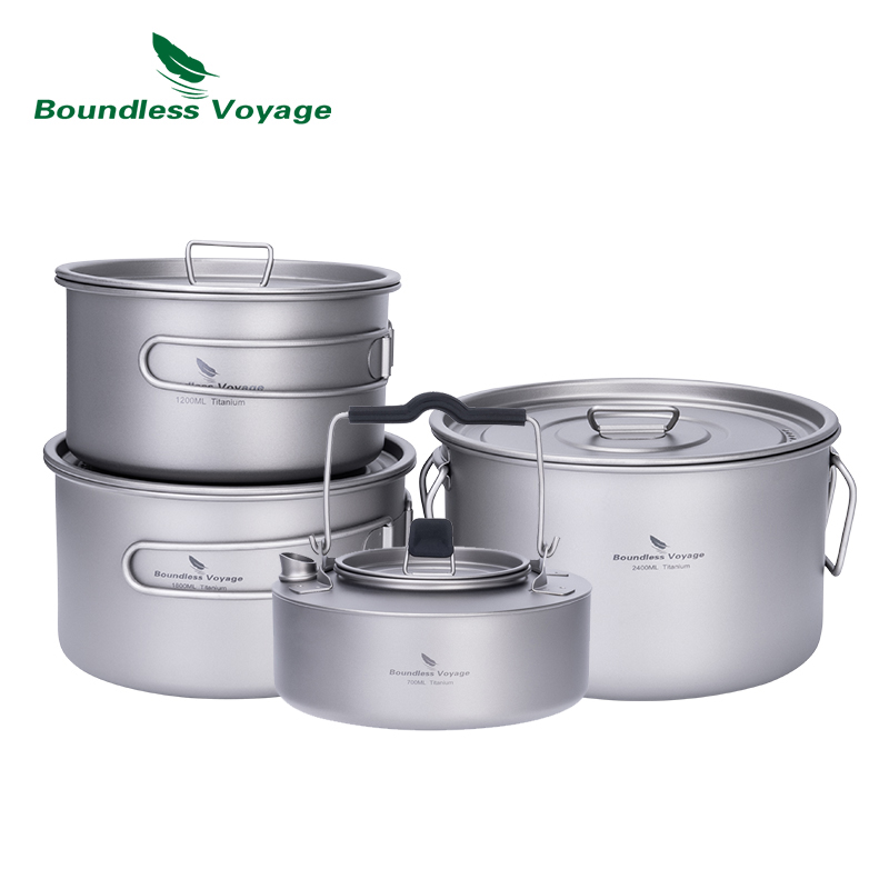Boundless Voyage Titanium Pot  - Camping Cooking Tool Set บทวิจารณ์และราคา