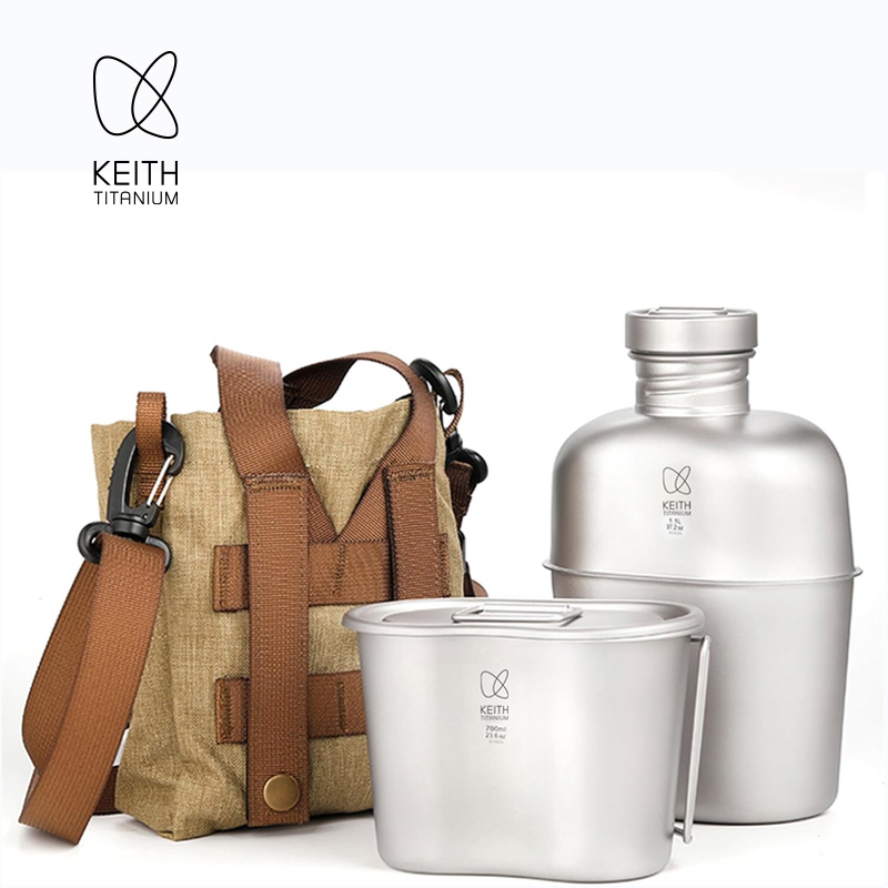 KEITH  Pure Titanium Canteen M - Camping Outdoor Cooking Set บทวิจารณ์และราคา