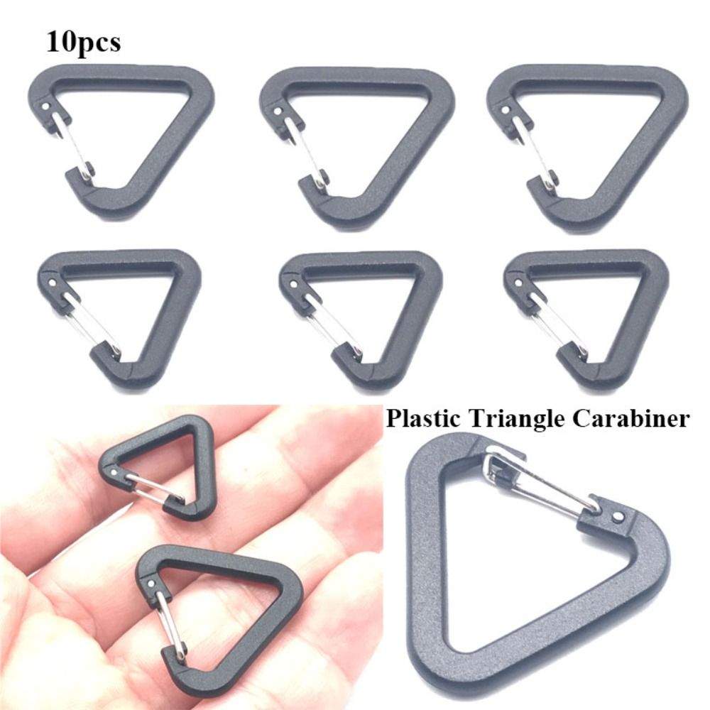 10pcs Plastic Triangle Carabin - Camping Cooking Tin บทวิจารณ์และราคา