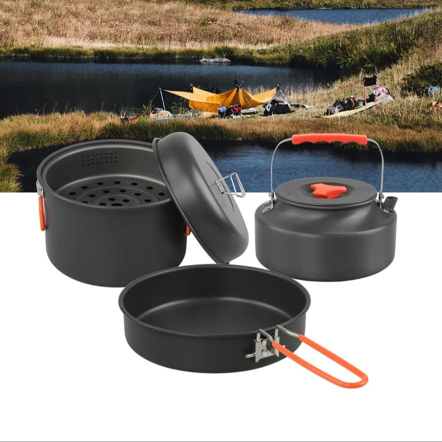 Outdoor Cookware Set Camping C - Camping Outdoor Cooking Set บทวิจารณ์และราคา