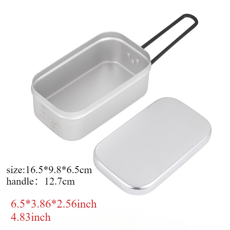 1PC Outdoor Aluminum Lunch Box - Camping Cooking Flame บทวิจารณ์และราคา