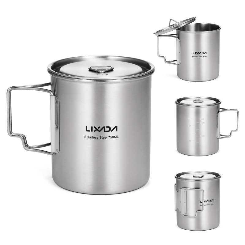 Lixada 750ml Cup Outdoor Stain - Camping Cooking Unit บทวิจารณ์และราคา