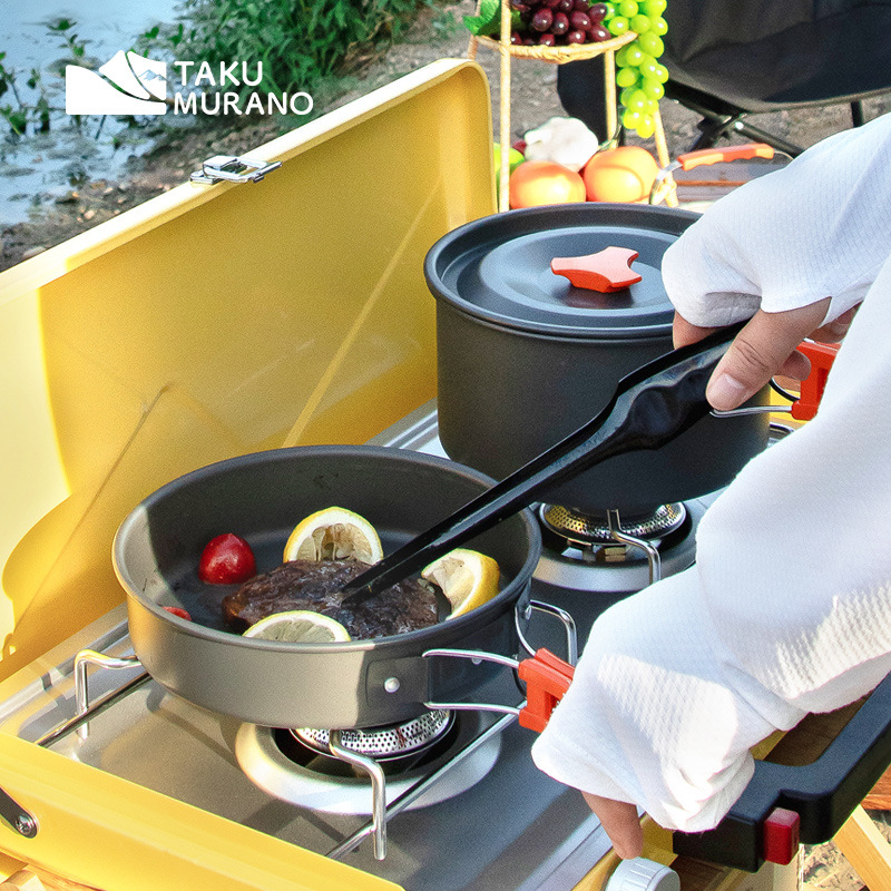 Camping Cookware Set Outdoor C - Camping Cooking Unit บทวิจารณ์และราคา