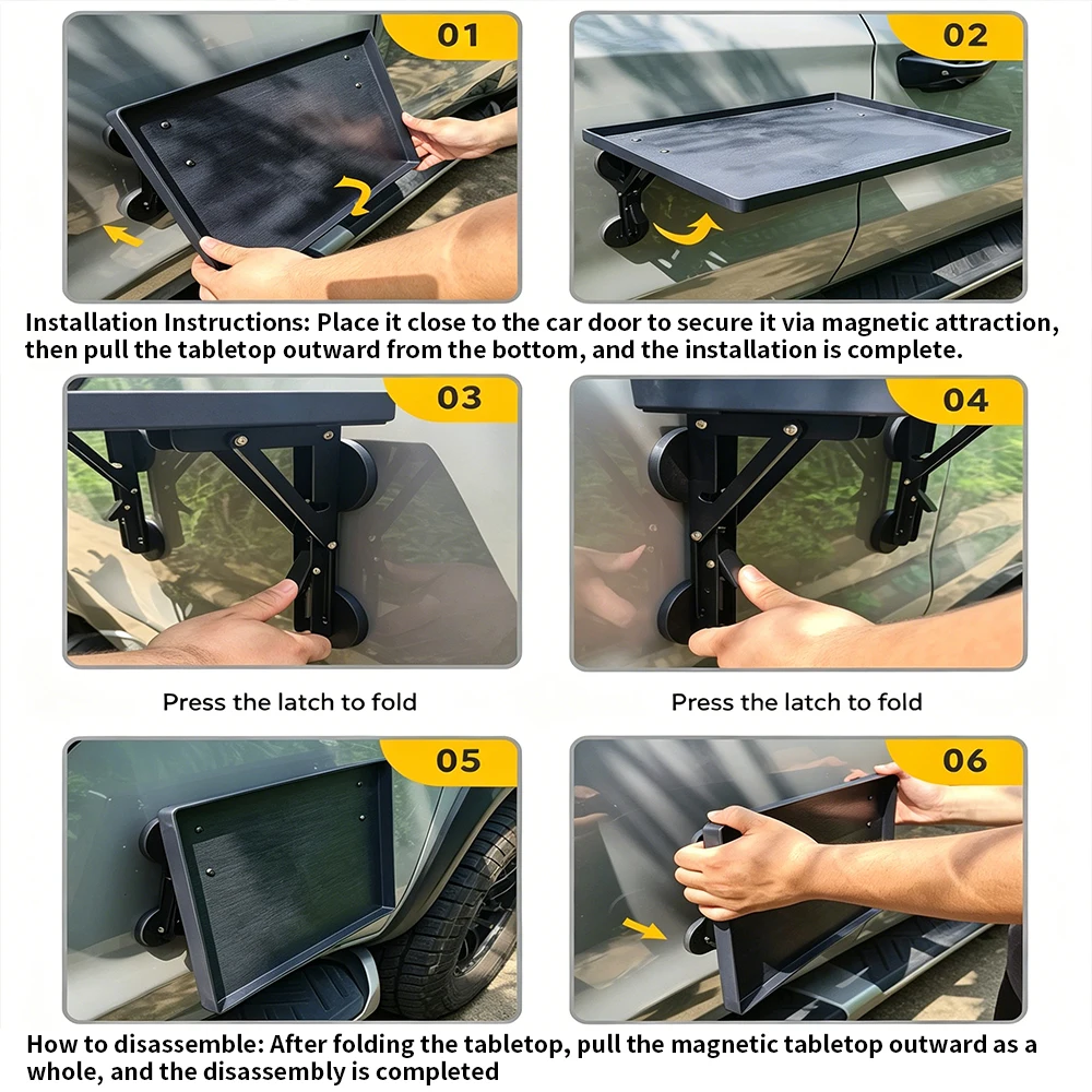 Portable Car Side Door Hanging - Camping Cooking Table บทวิจารณ์และราคา