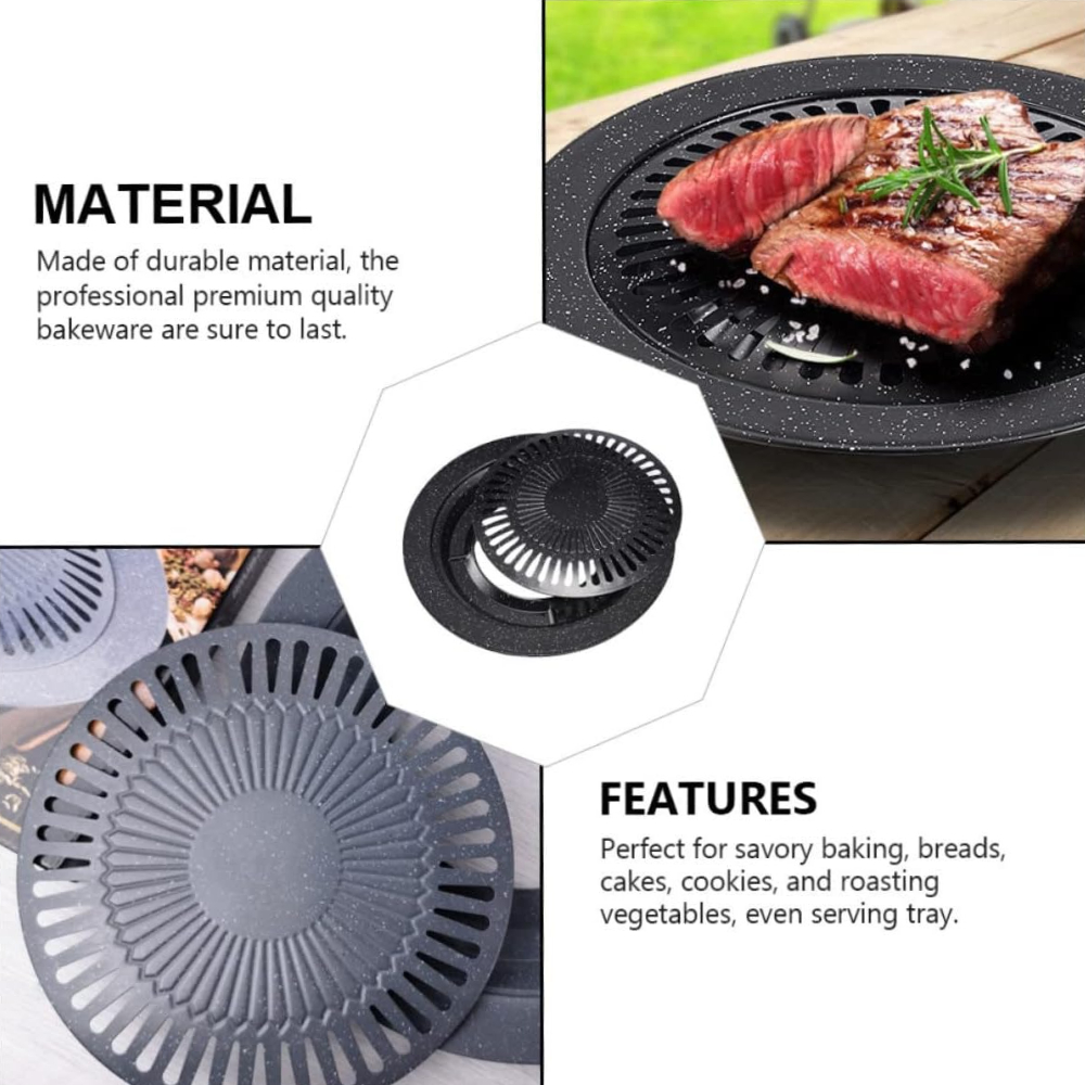 KOSUN Aluminum Grill Pan Round - Camping Cooking Vegetables บทวิจารณ์และราคา