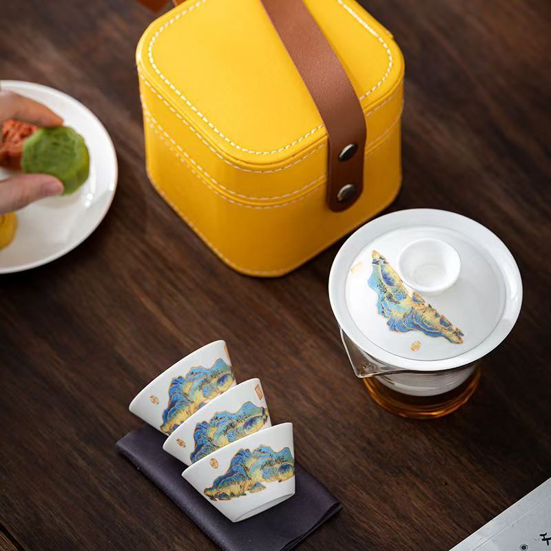 Travel Jade White Porcelain Te - Camping Cooking Tin บทวิจารณ์และราคา