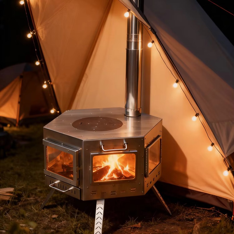 【Popular】Folding Multipurpose  - Camping Cooking Wood Stove บทวิจารณ์และราคา