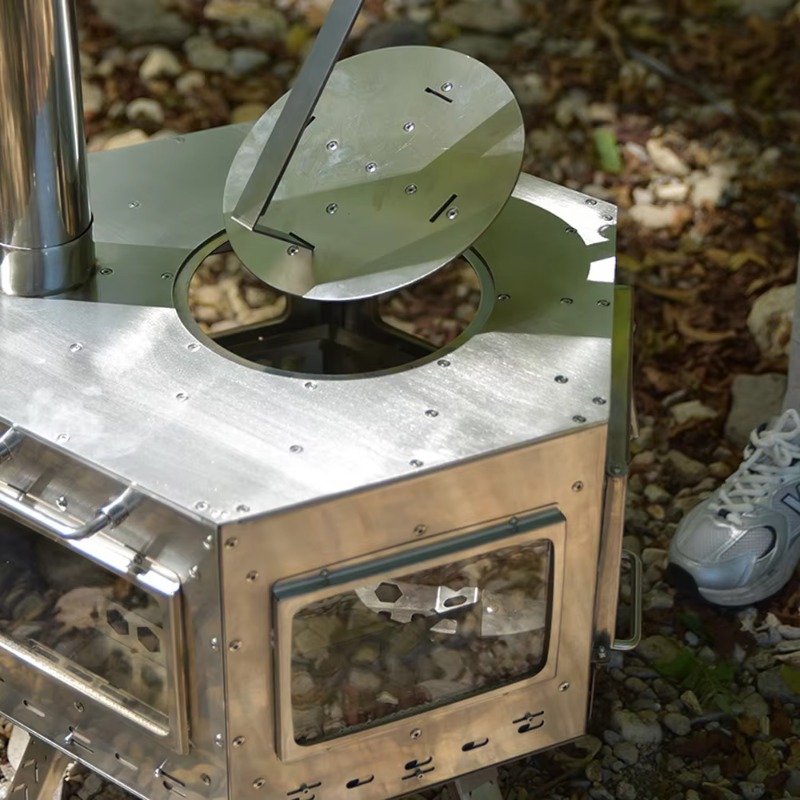 【Popular】Folding Multipurpose  - Camping Cooking Wood Stove บทวิจารณ์และราคา