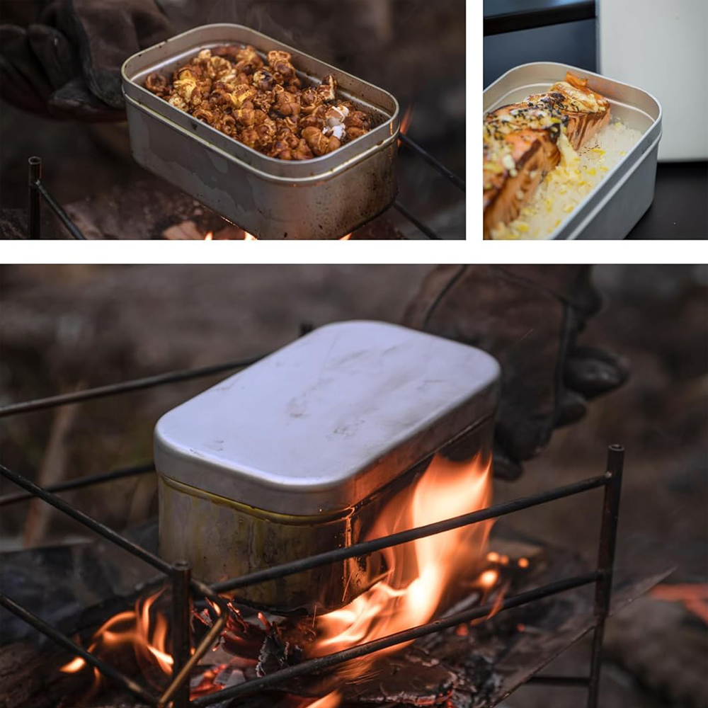 Foldable Bento Box Handle, Lun - Camping Outdoor Cooking Set บทวิจารณ์และราคา