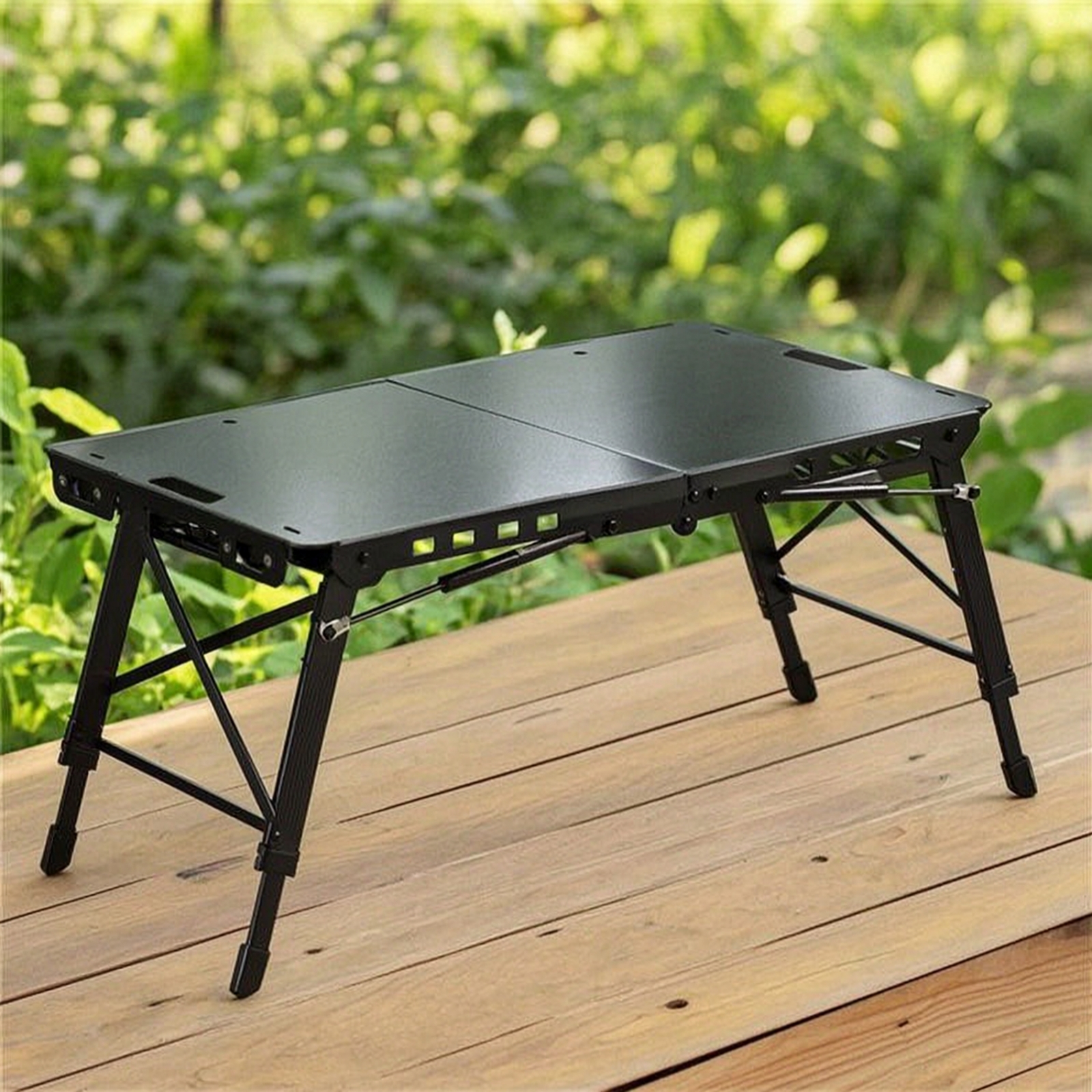 Folding Table with Hydraulic S - Camping Cooking Table บทวิจารณ์และราคา