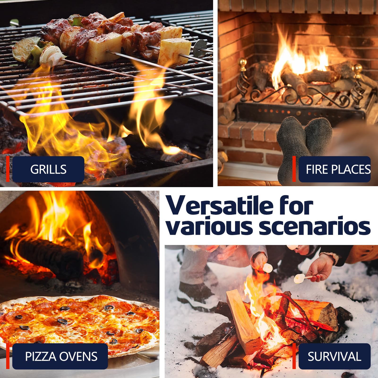 Waterproof Instant Ignition Fi - Camping Cooking Wood Stove บทวิจารณ์และราคา