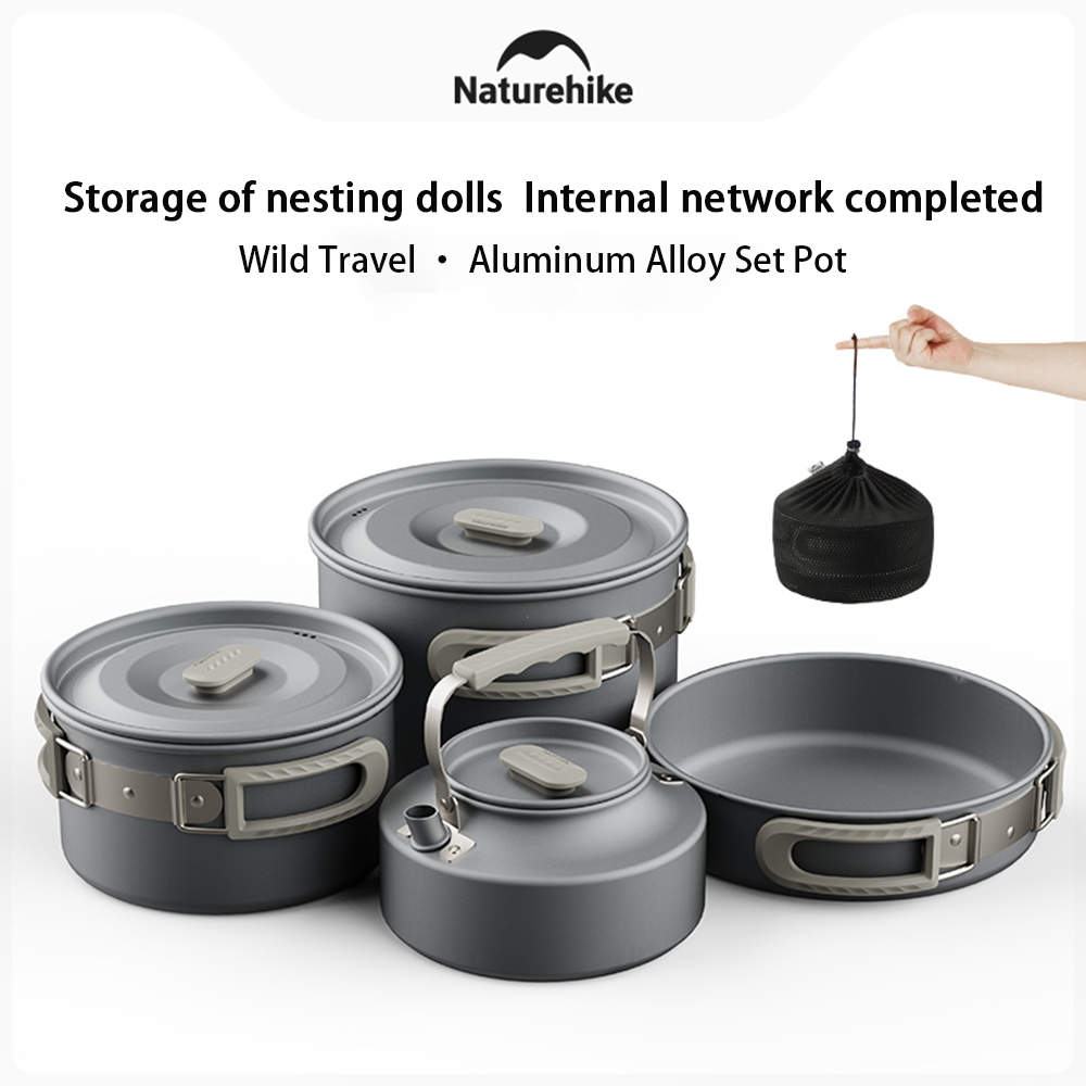 Naturehike Outdoor Pot Set,Cam - Camping Outdoor Cooking Set บทวิจารณ์และราคา